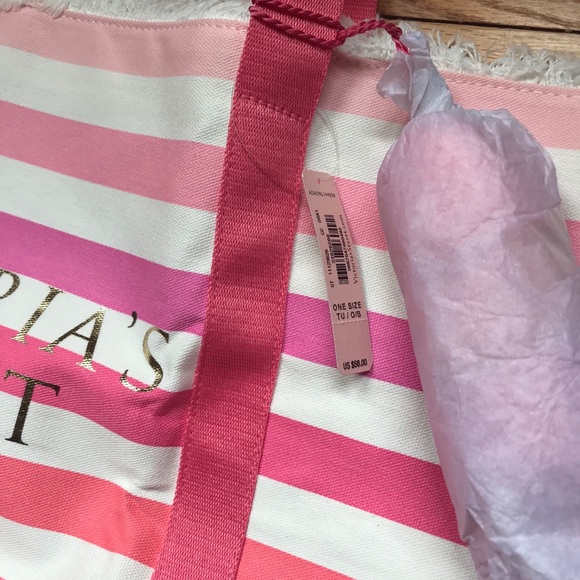 Victoria’s Secret Striped tote bag new with tags - Picture 2 of 3